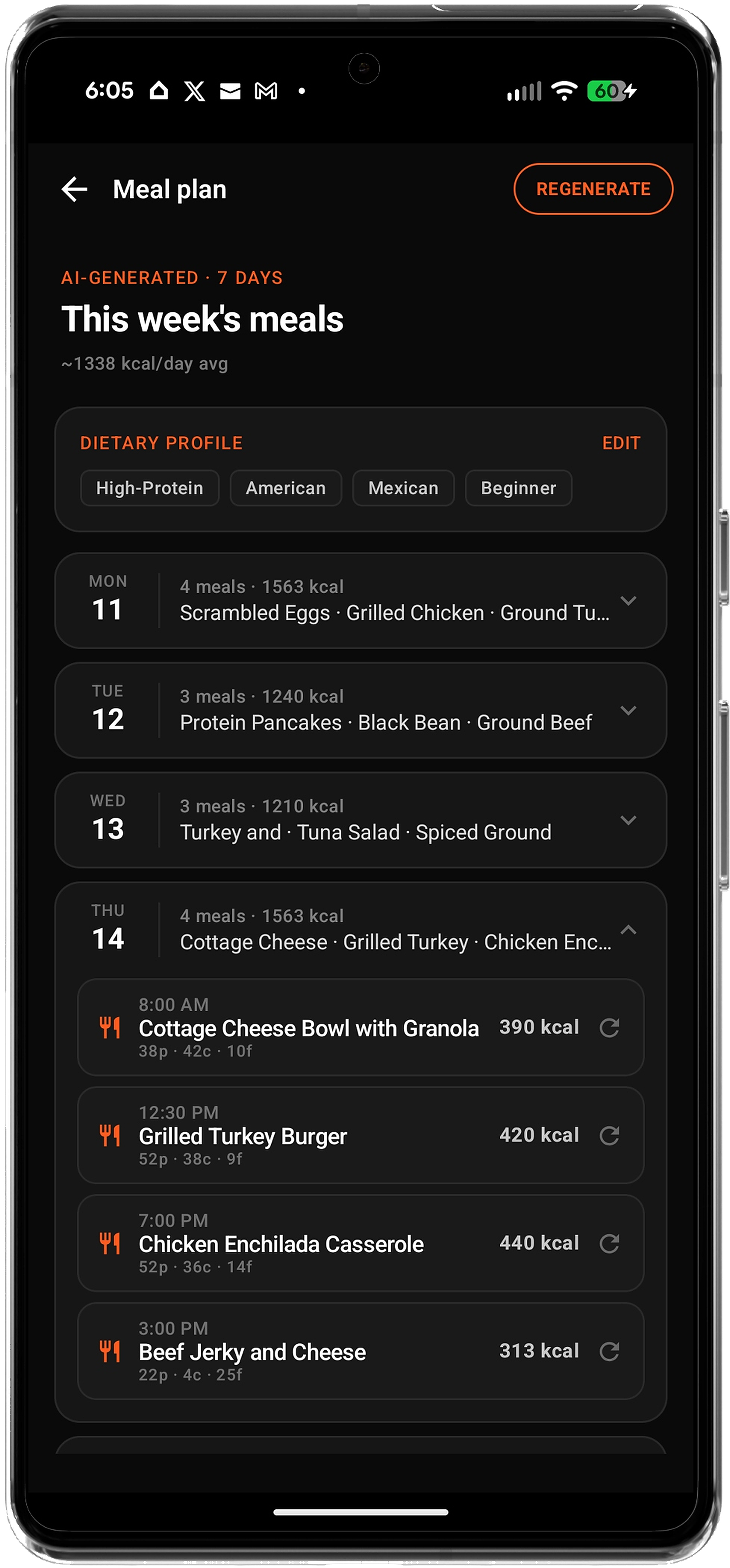 Meal planning